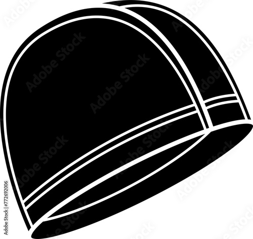 Swim Cap Icon Vector
