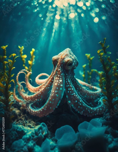 Octopus’ garden in the shade underwater