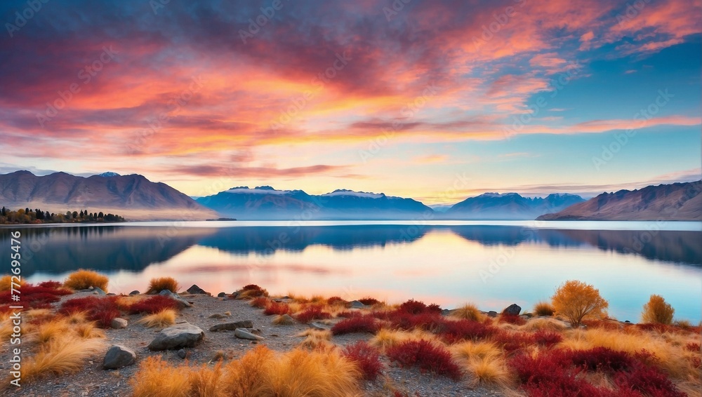Fototapeta premium lake in the mountains