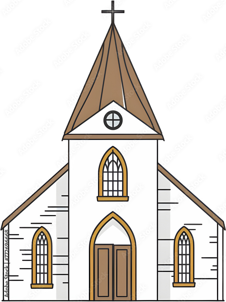 A small church in the countryside, a church