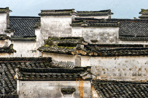 Nanping Village, Yi County of Huangshan City, China, has a history of more than 1,000 years. It is a large-scale ancient village with nearly 300 ancient buildings of Ming and Qing dynasties. photo