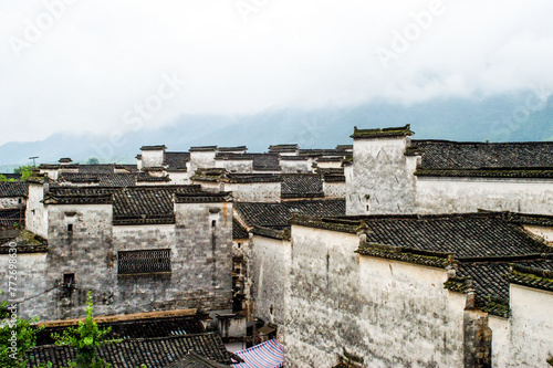 Nanping Village, Yi County of Huangshan City, China, has a history of more than 1,000 years. It is a large-scale ancient village with nearly 300 ancient buildings of Ming and Qing dynasties. photo