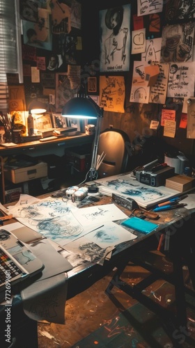 A creators workspace