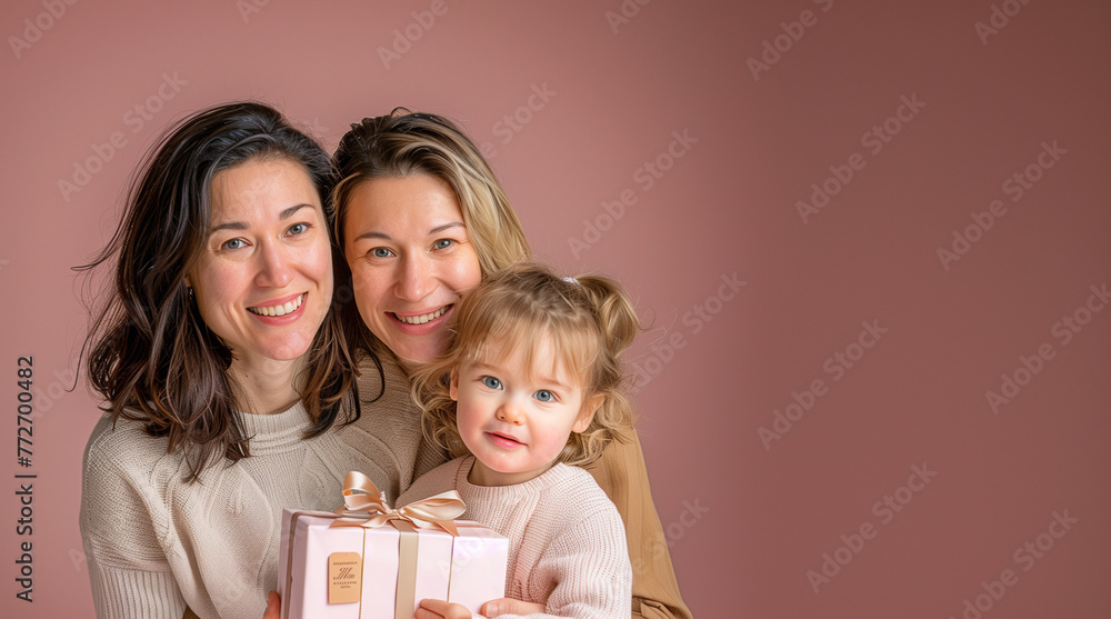 Mãe e filha em recorte de papel e dobradura Mãe e filha em recorte de papel e dobradura