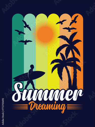 Summer t-shirt design vector (ID: 772703692)