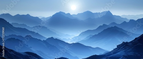 Distant Blue Mountains Great Escarpment, Background Banner HD
