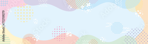 ポップでカラフルなパノラマ背景02