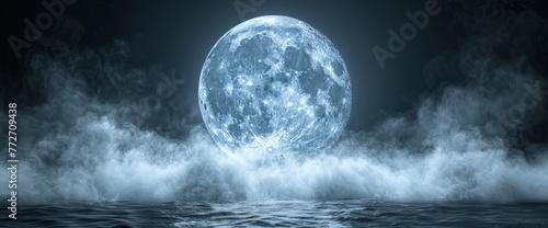 Full Moon Night, Background Banner HD