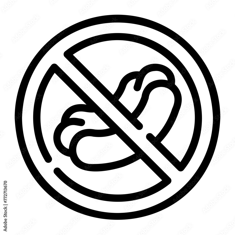 no food Line Icon no food Line Icon