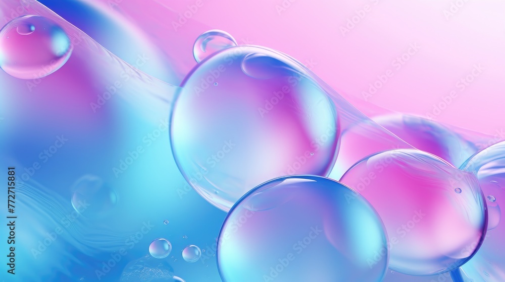 The Magic of Water Drops in a Pink and Blue Sky The Magic of Water Drops in a Pink and Blue Sky