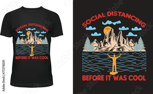 Social Distant T-Shirt Design