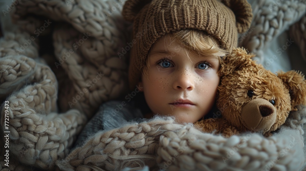 A boy's sorrowful eyes after losing a beloved toy A boy's sorrowful eyes after losing a beloved toy
