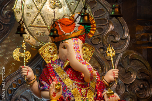 Ganapati idols in Ganesh Chaturthi Pune, Maharashtra, India photo
