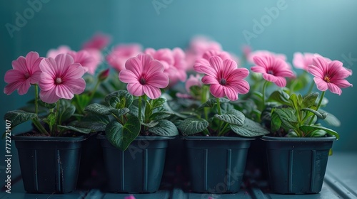 Someone preparing and planting a windowsill box with flowers