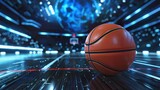 Basketball  Physical education and sports, Education concept, futuristic background