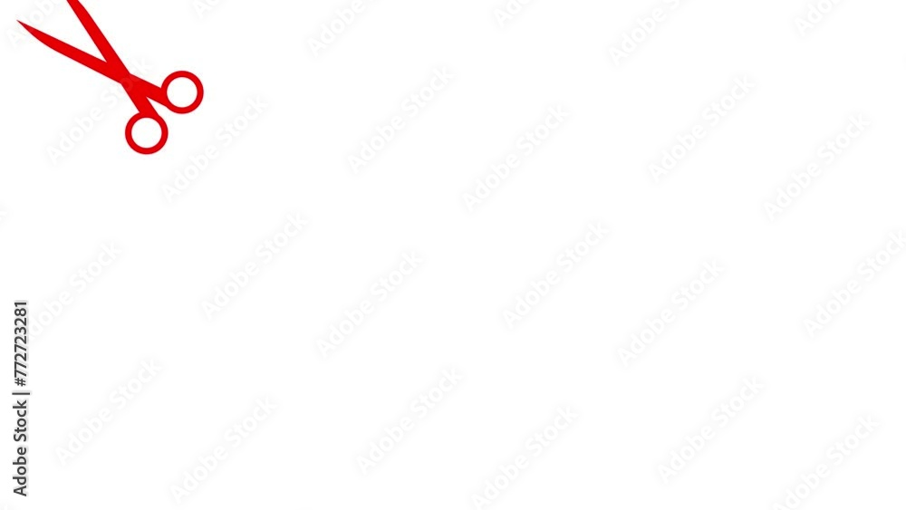 Scissors cutting seamless icon animation.Hairdresser, Scissors cutting seamless icon animation.Hairdresser,