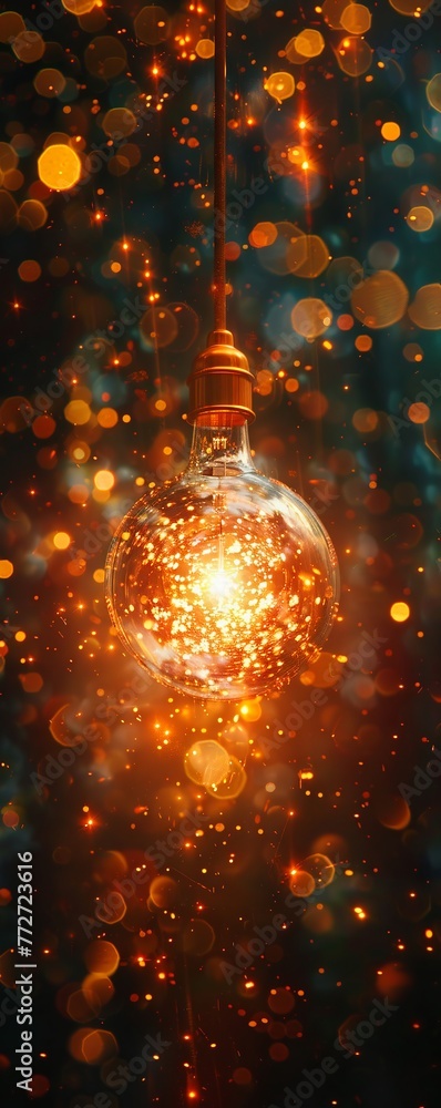 The bulb light design creates mesmerizing bokeh effects, illuminating spaces with a captivating ambiance. The bulb light design creates mesmerizing bokeh effects, illuminating spaces with a captivating ambiance.