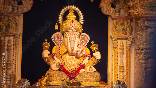 Ganapati idols in Ganesh Chaturthi Pune, Maharashtra, India photo