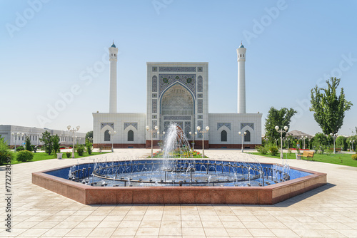 Awesome facade of Minor Mosque in Tashkent, Uzbekistan © efired