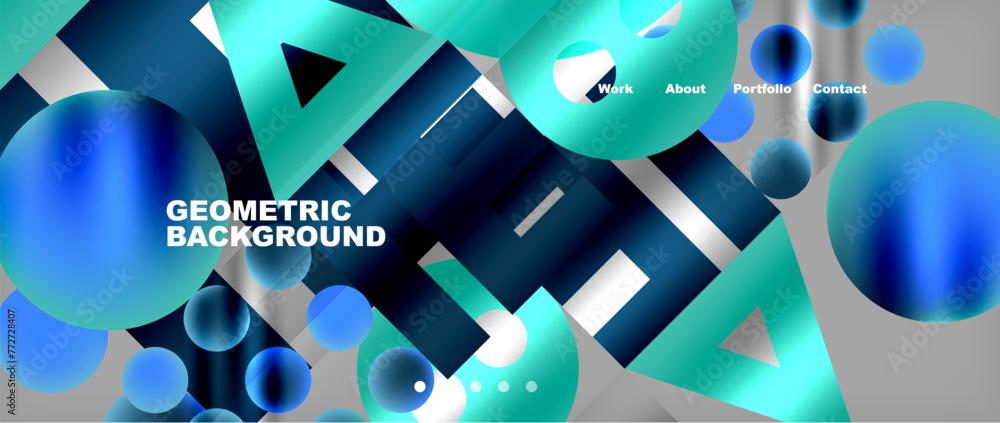 Various colorful geometric shapes abstract web template with gradients and light blur effects. Vector Illustration For Wallpaper, Banner, Background, Card, Book Illustration, landing page Various colorful geometric shapes abstract web template with gradients and light blur effects. Vector Illustration For Wallpaper, Banner, Background, Card, Book Illustration, landing page