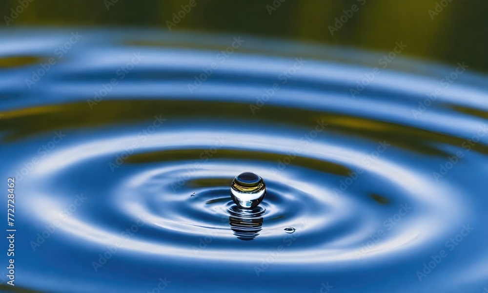 Close-Up of Water Droplet Impact