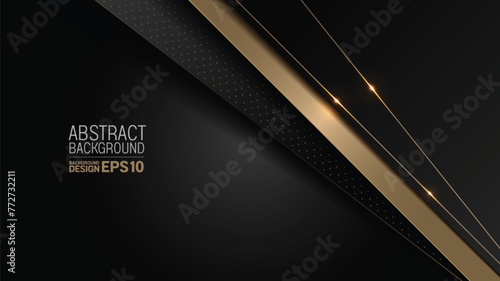 luxury lines black gold background, elements, perfect marketing materials, Modern banners websites, premium Illustration.