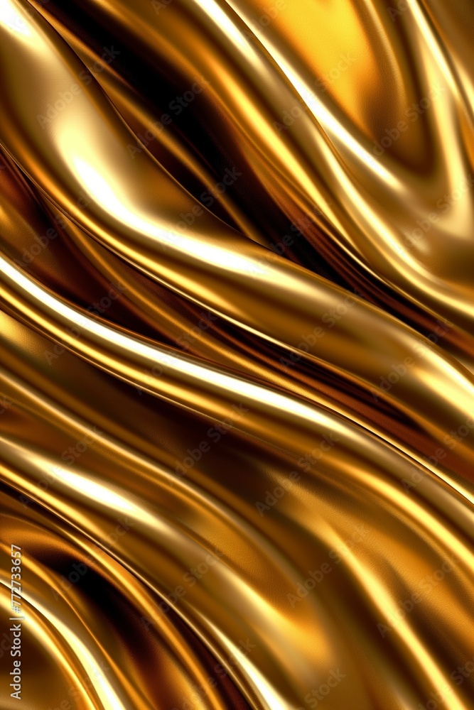 Abstract silky waves gold background Abstract silky waves gold background