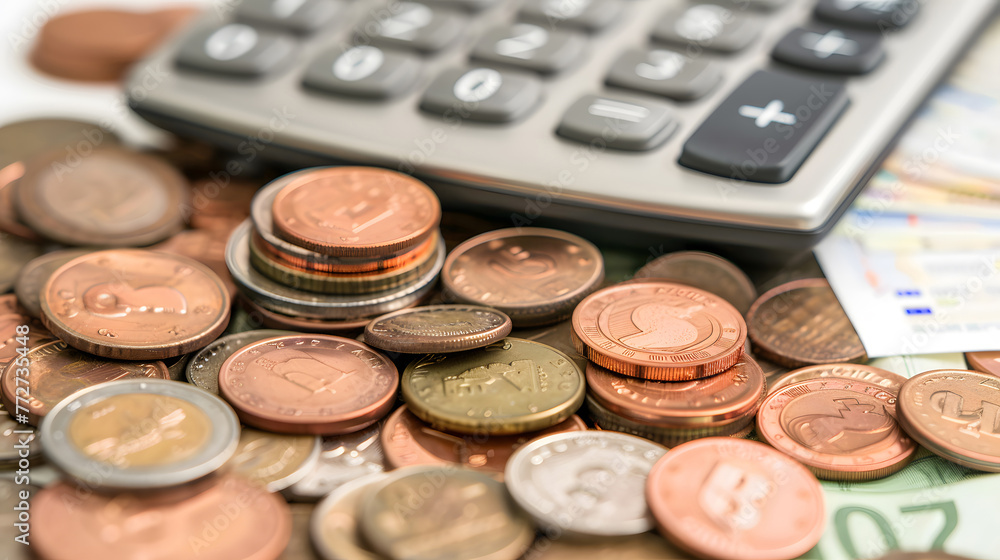 calculating tax refund, money saving, business financial. generative ai. calculating tax refund, money saving, business financial. generative ai.