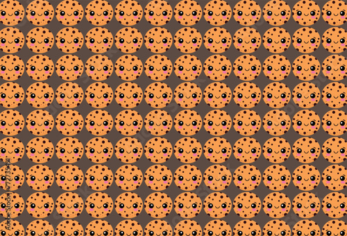 Cookie pattern, repeat, for backgrounds and textures