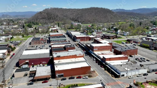 fast aerial push over elizabethton tennessee photo