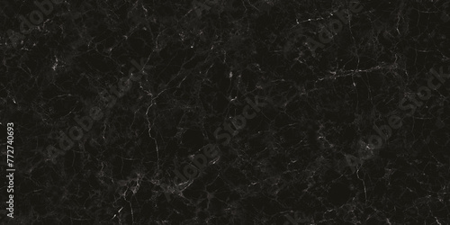 Panorama black marble texture for background