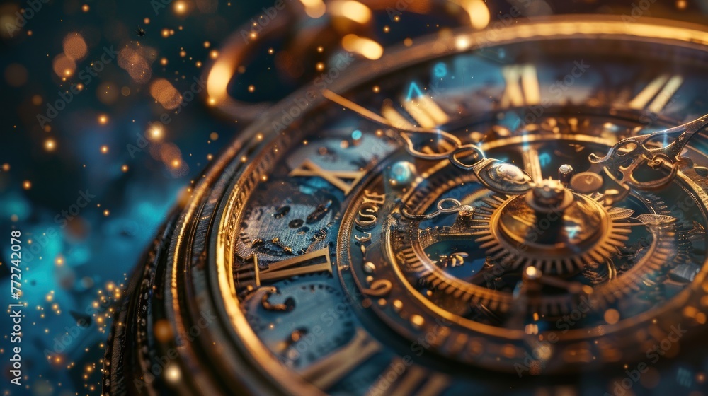 Explore the concept of time travel through a mechanical device and its consequences on history 