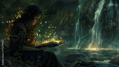 An elven maiden is lost in ...