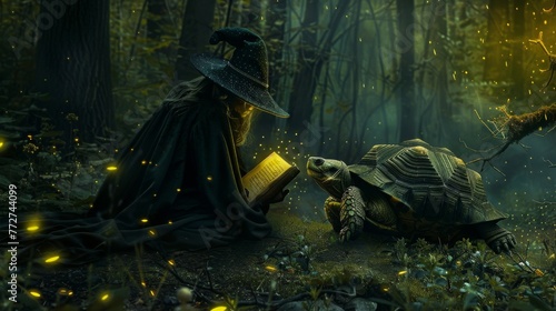 In a spellbinding forest gl...