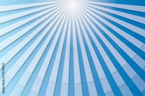 Sun rays vector. Abstract blue sun rays background
