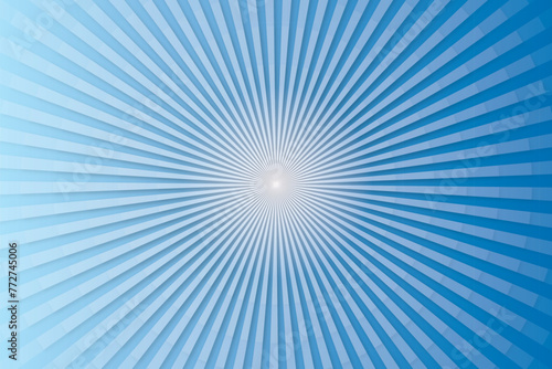 Sun rays vector. Abstract blue sun rays background