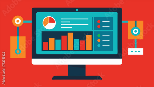 A closeup of a computer screen displaying realtime data and ytics on the overall quality control efforts of the facility providing insights for