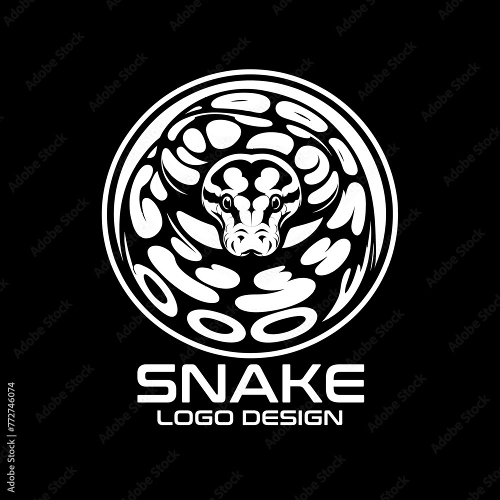 Snake Vector Logo Design Snake Vector Logo Design