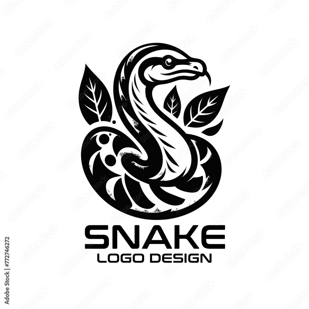 Snake Vector Logo Design Snake Vector Logo Design