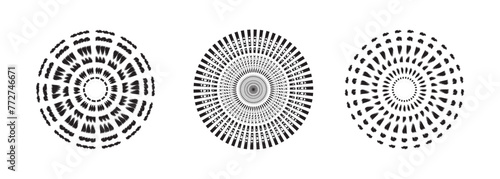 The fan blade spun in a mesmerizing circular motion, captured beautifully in an abstract vector illustration.