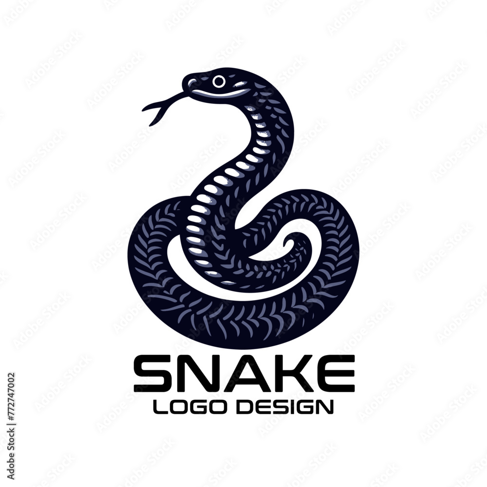 Snake Vector Logo Design Snake Vector Logo Design