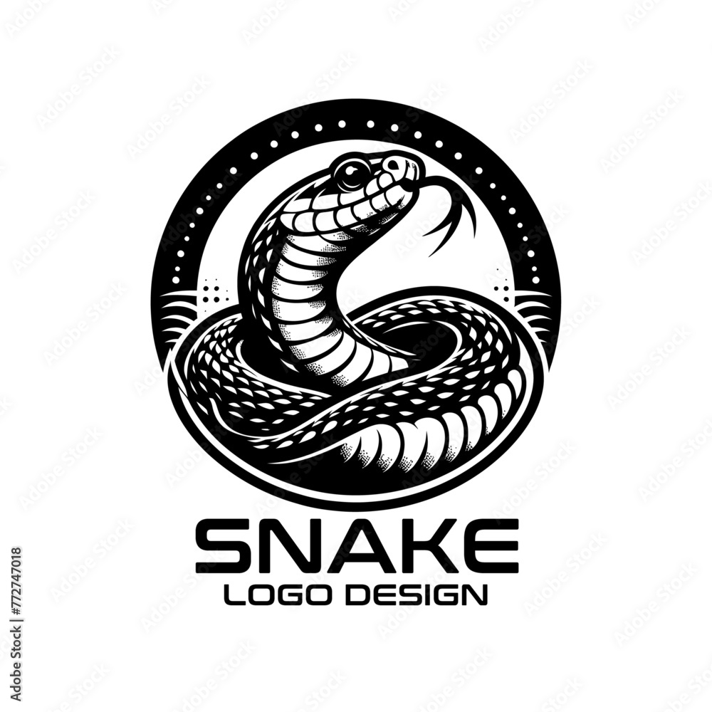 Snake Vector Logo Design Snake Vector Logo Design