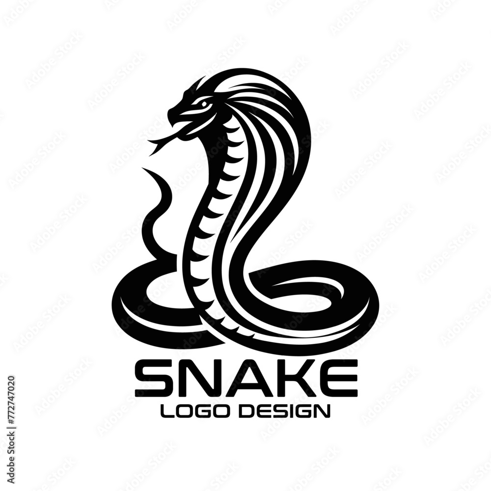 Snake Vector Logo Design Snake Vector Logo Design