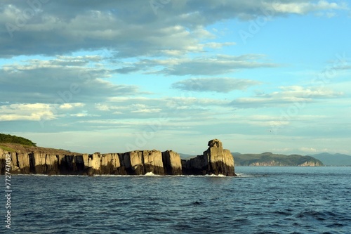 Rocks of the Bruce Peninsula in Peter the Great Bay. Primorsky Krai