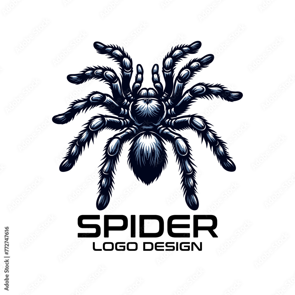Obraz premium Spider Vector Logo Design
