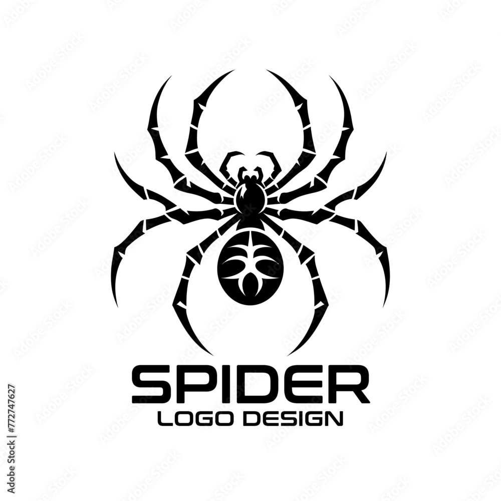 Obraz premium Spider Vector Logo Design