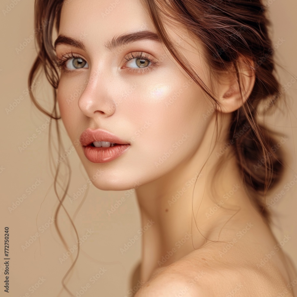 Beautiful blonde woman with long hair, radiant perfect skin, beauty industry, beauty and health. Beautiful blonde woman with long hair, radiant perfect skin, beauty industry, beauty and health.