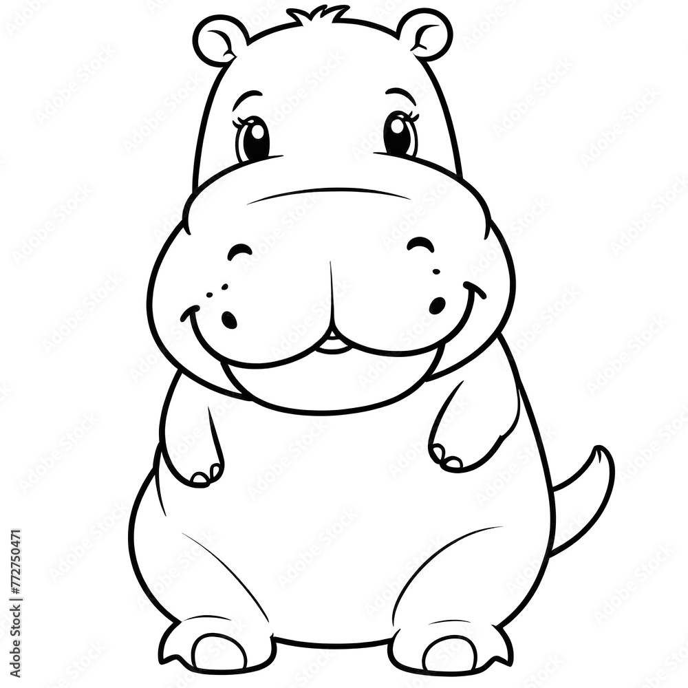 a hippo is sitting down on the ground and smiling a hippo is sitting down on the ground and smiling