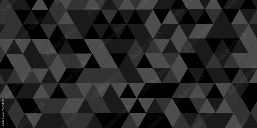 Seamless geometric pattern square shapes low polygon backdrop background. Abstract geometric wall tile and metal cube background triangle wallpaper. Gray and black polygonal background. Seamless geometric pattern square shapes low polygon backdrop background. Abstract geometric wall tile and metal cube background triangle wallpaper. Gray and black polygonal background.