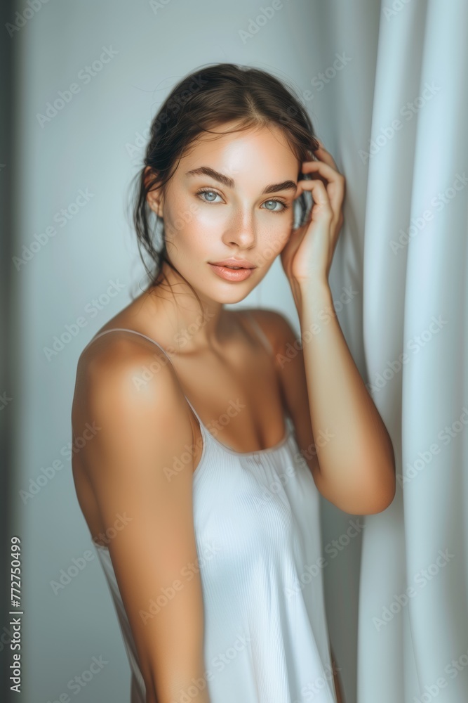 Beautiful blonde woman with long hair, radiant perfect skin, beauty industry, beauty and health. Beautiful blonde woman with long hair, radiant perfect skin, beauty industry, beauty and health.